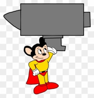 Mighty Mouse Carrying A Anvil By Marcospower1996 - Mouse - Transparent PNG Free Download