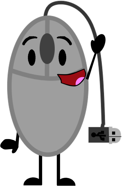 Wtw- Computer Mouse By Thendo26 - Bfdi Computer Mouse - Transparent PNG Free Download