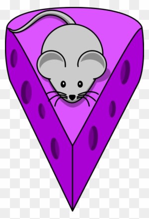 Cartoon Mouse On Top Of A Cheese - Cartoon Mouse With Cheese - Transparent PNG Free Download