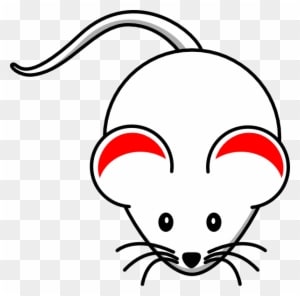 White Mouse Red Ears Clip Art - Mouse Clip Art - Transparent PNG Free Download
