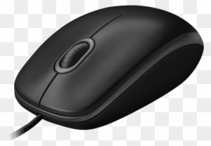 B100 Optical Usb Mouse - Logitech B100 Optical Mouse Usb Black - Transparent PNG Free Download