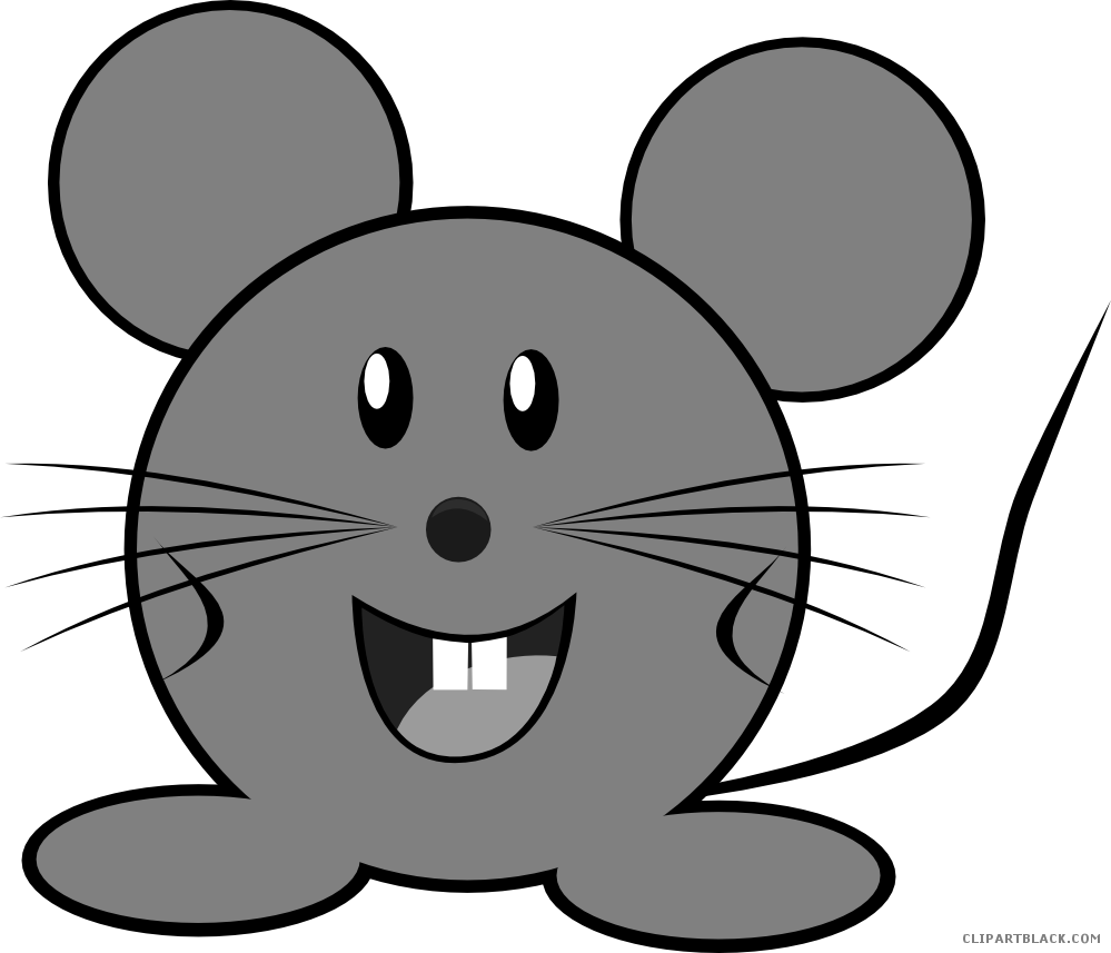 Grayscale Mouse Animal Free Black White Clipart Images - Mouse You Re Welcome - Transparent PNG Free Download