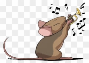 A Couple Years Ago My Parents Who Are Music Teachers - Mouse Playing Trumpet - Transparent PNG Free Download