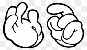 Whitecottongloves - Micky Mouse Hands - Transparent PNG Free Download