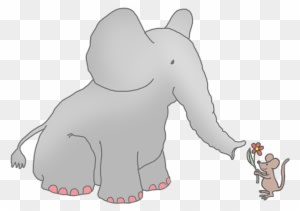 Elephant And Mouse Clip Art - Elephant And Mouse Drawing - Transparent PNG Free Download