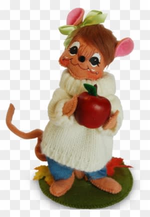 6-inch Apple Picking Girl Mouse - Annalee - 6in Apple Picking Girl Mouse - Transparent PNG Free Download