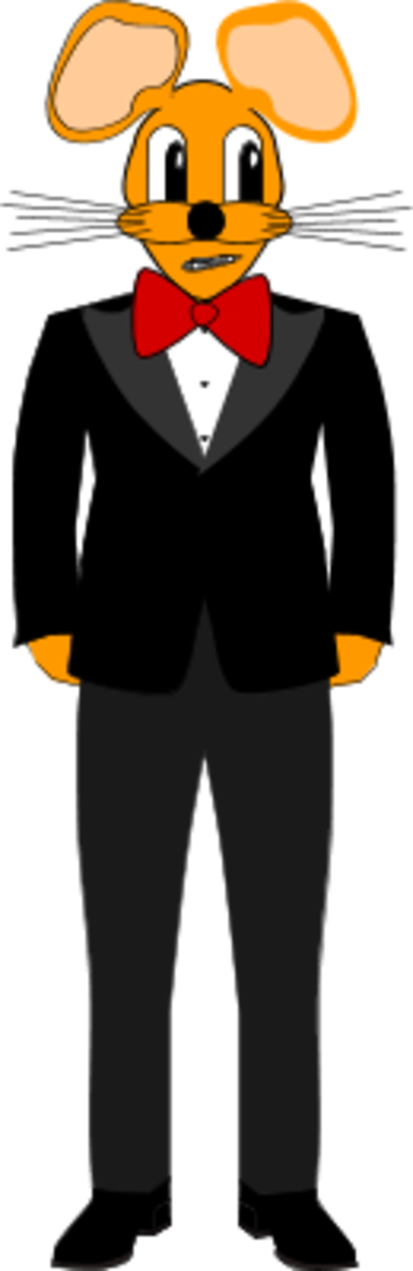 Tuxedo Clip Art Medium Size - Mouse Wearing Suit - Transparent PNG Free Download