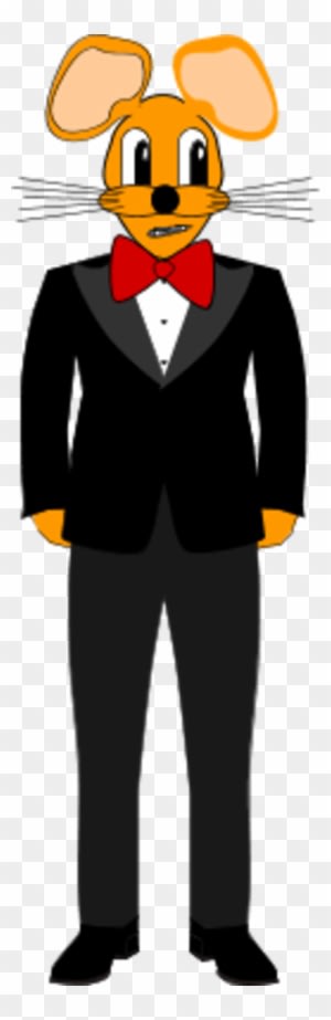 Tuxedo Clip Art Medium Size - Mouse Wearing Suit - Transparent PNG Free Download