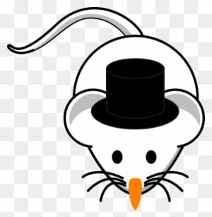 Snow Mouse Clip Art At Clker - Cartoon Mouse - Transparent PNG Free Download