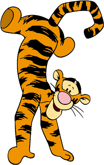 Upside Down Clipart Handstand - Tiggers Tall Tales A Mouse Works Chunky Roly-poly Book - Transparent PNG Free Download