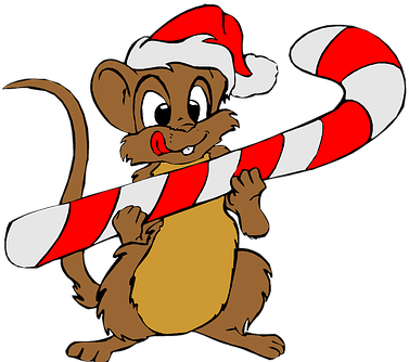 Christmas, Holiday, Clip Art, Mouse - Merry Christmas To All, From Pepino The Italian Mouse - Transparent PNG Free Download
