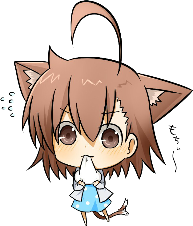 Chibi Girl With Curly Hair For Kids - Anime Mouse Pad 649 - Default Title - Transparent PNG Free Download