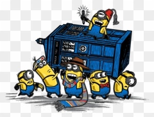 Minons And Doctor Who Mouse Pad - Transparent PNG Free Download