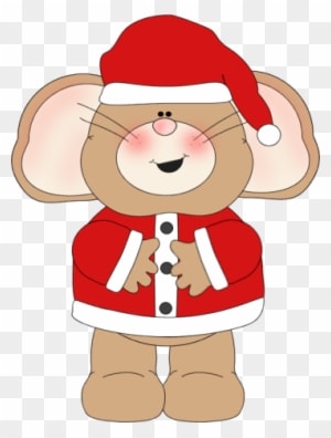Christmas Clip Art Mouse - Transparent PNG Free Download