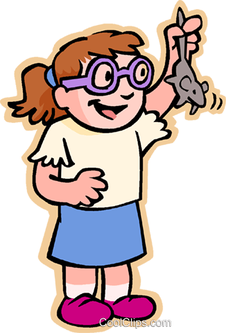 Children At Play, Kids, Girl With Mouse Royalty Free - Holding A Mouse Clipart - Transparent PNG Free Download