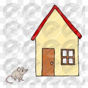 Related Mouse House Clipart - Mouse And House Clipart - Transparent PNG Free Download