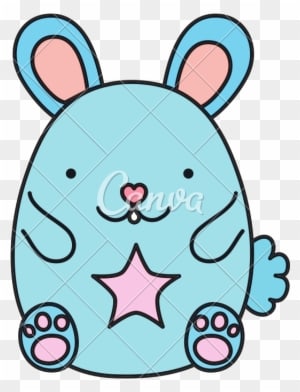 Color Cute Mouse Animal With Star Design - Color Is Mouse Nose - Transparent PNG Free Download