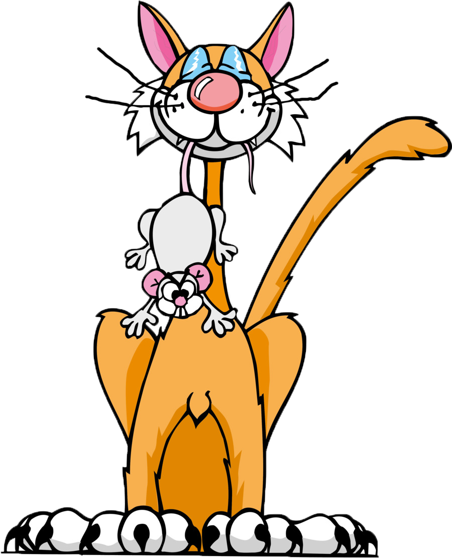 We Will Trap The Cat, Spay/neuter, & Relocate To An - Cartoon Mouse And Cat - Transparent PNG Free Download