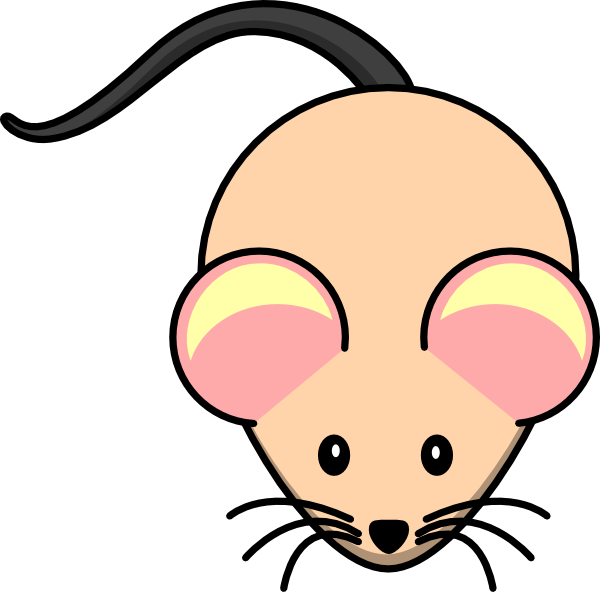White Nude Mouse Clip Art - Mouse Clip Art - Transparent PNG Free Download