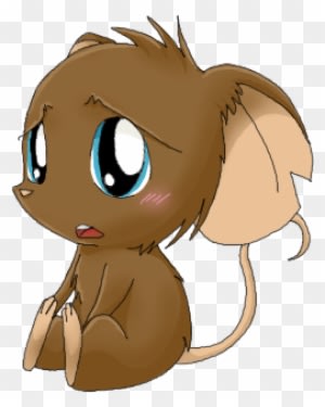 Cute Little Sad Mouse Clipart - Cartoon - Transparent PNG Free Download