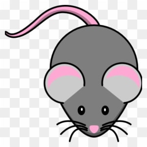 Mouse Clipart Pink And Grey Mouse Clip Art At Clker - Cute Mice Clip Art - Transparent PNG Free Download