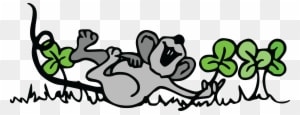 Free Clipart Of A St Patricks Day Mouse Playing In - Free Clipart March - Transparent PNG Free Download