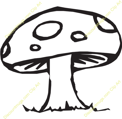 Clipart 10385 Mushroom Mugs T Shirts Picture Mouse - Mushroom Clip Art - Transparent PNG Free Download