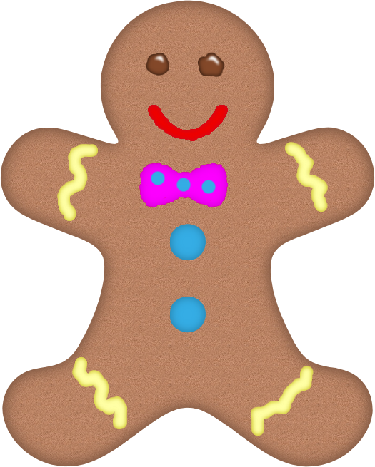 You Gave Me The Desire, So I Decided To Try A Gingerbread - Gingerbread Man Monogram - Transparent PNG Free Download
