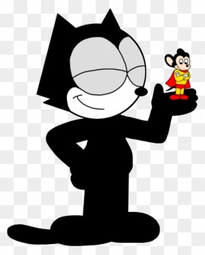 Felix With Mighty Mouse By Marcospower1996 - Cartoon - Transparent PNG Free Download