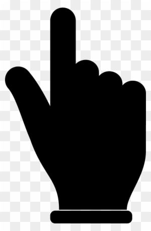 Click Hand Png Black - Hand Cursor Image Black - Transparent PNG Free Download