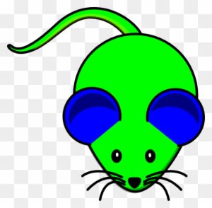 Greenblue Mouse Svg Clip Arts 600 X 588 Px - Myš Kreslená - Transparent PNG Free Download