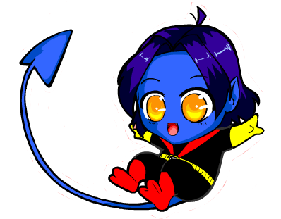 Chibi Nightcrawler Mouse Cursor By Artgeek02 - Chibi Nightcrawler Mouse Cursor By Artgeek02 - Transparent PNG Free Download