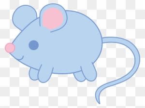 Baby Blue Mouse - Drawing - Transparent PNG Free Download