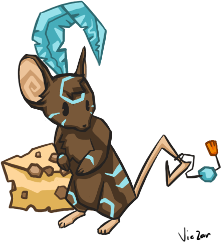 Shaman Mouse And The Cheese By Viczar-skiekatsu - Cartoon - Transparent PNG Free Download