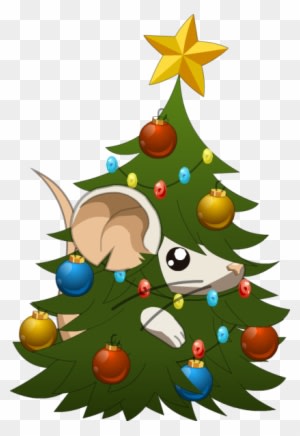 Tree Mouse - Transformice Christmas Tree Skin - Transparent PNG Free Download