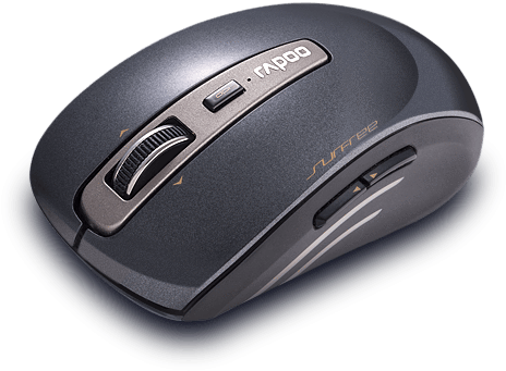 Rapoo 3920p Reliable 5g Wireless Laser Mouse Mice Black - Rapoo 3920p 5g Anti-interference Wireless Transmission - Transparent PNG Free Download