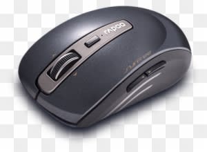 Rapoo 3920p Reliable 5g Wireless Laser Mouse Mice Black - Rapoo 3920p 5g Anti-interference Wireless Transmission - Transparent PNG Free Download