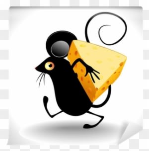 Topo Con Formaggio-cartoon Mouse With Cheese Clip Art - Векторный Клипарт Кошки - Transparent PNG Free Download