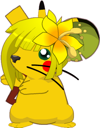 Pikachu Girl Mouse Transformice By Bettycrazyart - Transformice Pikachu - Transparent PNG Free Download
