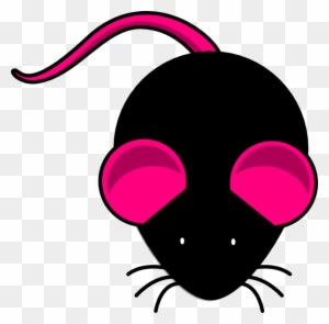 Pink Black Mouse Clip Art - Imagen De Un Raton Gris - Transparent PNG Free Download