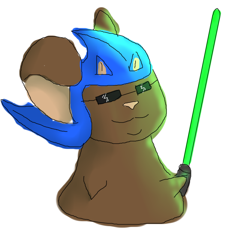 A Lightsaber Sonic Mouse By Vursti - Cartoon - Transparent PNG Free Download