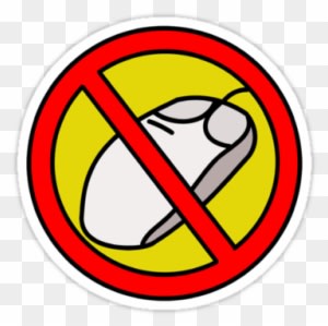 "no Computer Mouse Traffic Sign " Stickers By Sofiayoushi - Subscription Business Model - Transparent PNG Free Download