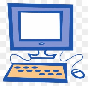 Computer, Mouse, Monitor, Screen, Keyboard, Simple - Computer Clip Art - Transparent PNG Free Download