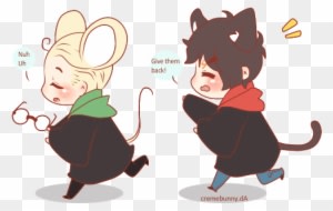 Cat And Mouse By Cremebunny - Cartoon - Transparent PNG Free Download