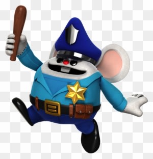 'police Mouse Mappy Is Here To Bring Justice To Bunkum - Figurine - Transparent PNG Free Download