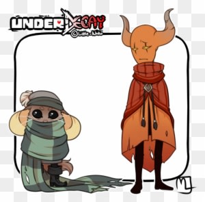 Underdecay Scarf Mouse And Nacarat Jester By Little - Undertale - Transparent PNG Free Download