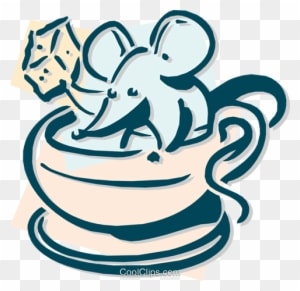 Mouse With A Coffee And Sugar Cube Royalty Free Vector - Mouse With A Coffee And Sugar Cube Royalty Free Vector - Transparent PNG Free Download