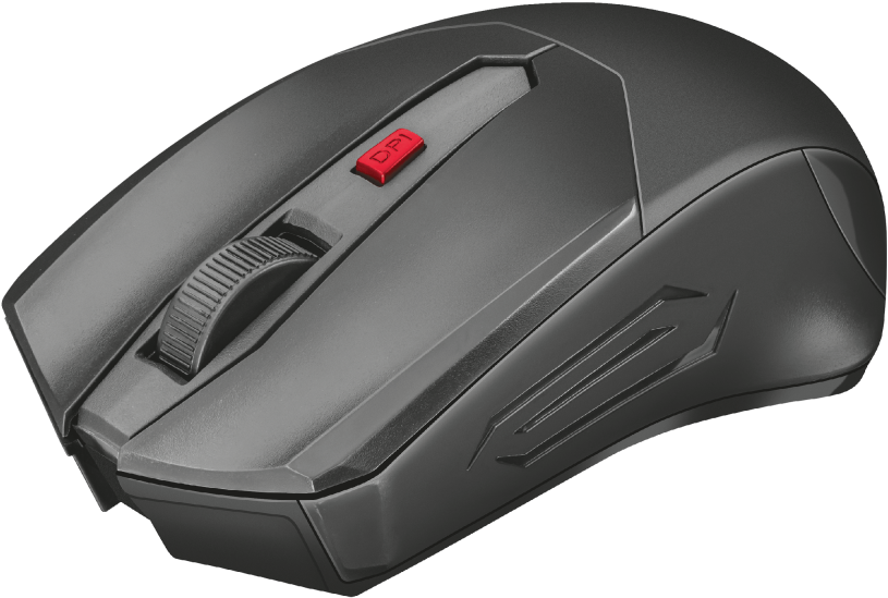 Ziva Wireless Gaming Mouse - Raton Inalambrico Gaming Trust Ziva - Velocidad Ajustable - Transparent PNG Free Download