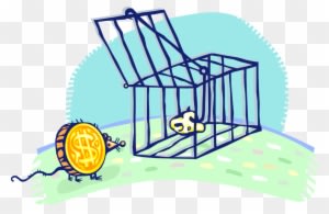 Vector Illustration Of Financial Money Trap Cage With - Vector Illustration Of Financial Money Trap Cage With - Transparent PNG Free Download