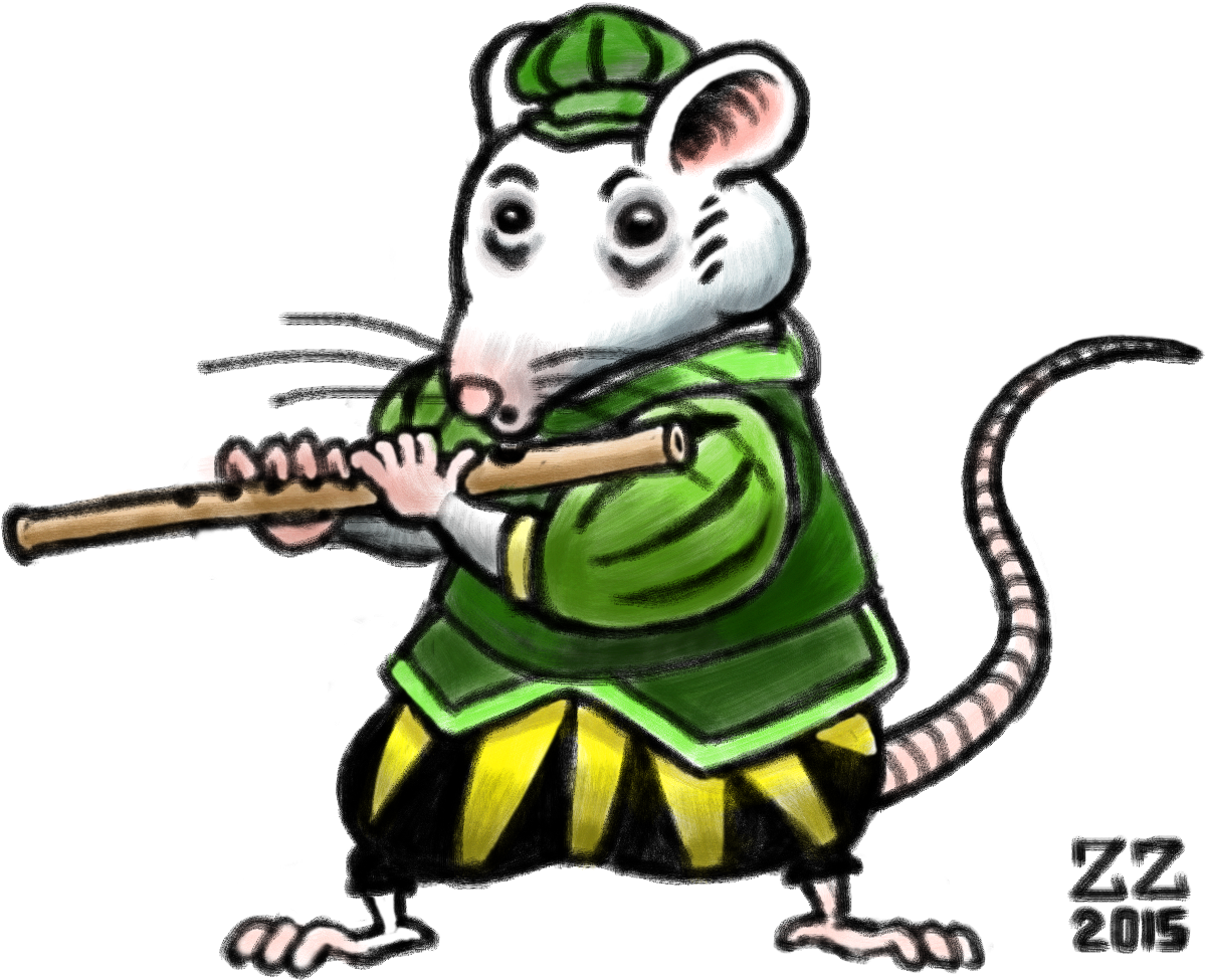 Zz Mouse Bard Playing A Medieval Instrument By Zenzmurfy - Cartoon - Transparent PNG Free Download